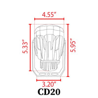 Outdoor Landscape Lighting LED 12V Low Voltage CD20 20W AC12V Low Voltage Ground LED Aluminum Spotlight Waterproof Outdoor Fixture