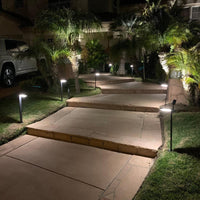 Outdoor Landscape Lighting LED 12V Low Voltage CDPSR59 4x/8x/12x Package Wi-Fi Smart RGBCW 3W Stainless Steel Directional 12V Low Voltage Pathway Light LED Bollard Landscape Lighting