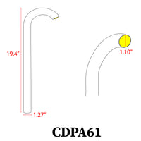 Outdoor Landscape Lighting LED 12V Low Voltage CDPA61 5W LED Bollard Path Light Low Voltage Outdoor Landscape Lighting