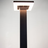 Outdoor Landscape Lighting LED 12V Low Voltage CDPA63 12W Bollard Aluminum Pathway Lighting LED Square Top Modern 12V Low Voltage