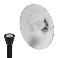 Outdoor Landscape Lighting LED 12V Low Voltage CDPA65 4x/8x/12x Package 3W Beaded Swivel Hat 3000K Warm White Integrated LED 12V Low Voltage Aluminum Path Light