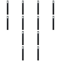 Outdoor Landscape Lighting LED 12V Low Voltage CDPA67 4x/8x/12x Package 3W LED Uni Directional Slit Cylinder Bollard Aluminum Path Light 12V Low Voltage Outdoor Landscape Lighting 12 Pack
