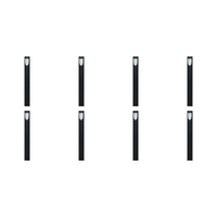 Outdoor Landscape Lighting LED 12V Low Voltage CDPA67 4x/8x/12x Package 3W LED Uni Directional Slit Cylinder Bollard Aluminum Path Light 12V Low Voltage Outdoor Landscape Lighting 8 Pack