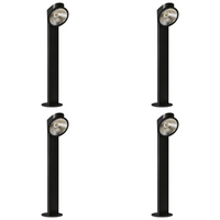 Outdoor Landscape Lighting LED 12V Low Voltage CDPA69 4x/8x/12x Package 10W LED Multi Directional Bollard Aluminum Path Light 12V Low Voltage Outdoor Landscape Lighting 4 Pack