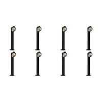Outdoor Landscape Lighting LED 12V Low Voltage CDPA69 4x/8x/12x Package 10W LED Multi Directional Bollard Aluminum Path Light 12V Low Voltage Outdoor Landscape Lighting 8 Pack