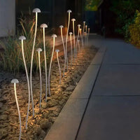 Outdoor Landscape Lighting LED 12V Low Voltage CDPA71 4x/8x/12x Package Mushroom Aluminum 3000K Warm White Integrated LED 12V Low Voltage Path Light