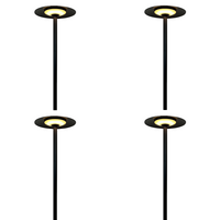 Outdoor Landscape Lighting LED 12V Low Voltage CDPA73 4x/8x/12x Package 6W 3000K Heavy Duty Cast Aluminum Adjustable LED 12V Low Voltage Outdoor Landscape Path Light 4 Pack