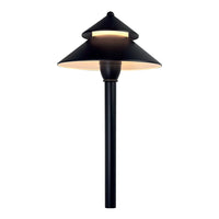 Outdoor Landscape Lighting LED 12V Low Voltage CDPA77 3W 12V-24V AC/DC Low Voltage Two-Tier Mushroom Hat 5CCT Integrated LED Aluminum Path Light