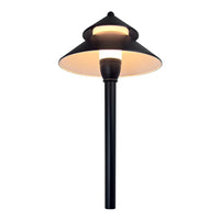 Outdoor Landscape Lighting LED 12V Low Voltage CDPA77 3W 12V-24V AC/DC Low Voltage Two-Tier Mushroom Hat 5CCT Integrated LED Aluminum Path Light