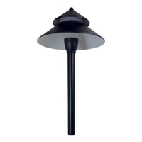 Outdoor Landscape Lighting LED 12V Low Voltage CDPA77 3W 12V-24V AC/DC Low Voltage Two-Tier Mushroom Hat 5CCT Integrated LED Aluminum Path Light