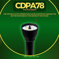 Outdoor Landscape Lighting LED 12V Low Voltage CDPA78 3W 12V AC/DC Low Voltage Hexagon Umbrella Hat 5CCT Integrated LED Aluminum Path Light