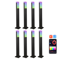 Outdoor Landscape Lighting LED 12V Low Voltage CDPAR60 4x/8x/12x Package 12V Low Voltage RGBWC LED Bollard Landscape Light | Aluminum Path Light 8 Pack
