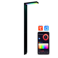 Outdoor Landscape Lighting LED 12V Low Voltage CDPSR58 Wi-Fi Smart RGBCW 3W Stainless Steel Directional Pathway Light 12V Low Voltage LED Bollard Landscape Lighting Black