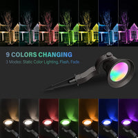 Outdoor Landscape Lighting LED 12V Low Voltage CDRA95 10W LED Smart Wi-Fi RGBW Wide Beam Directional Outdoor Landscape 12V Low Voltage Aluminum Spotlight
