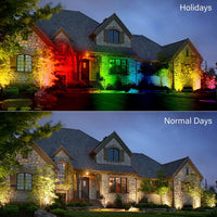 Outdoor Landscape Lighting LED 12V Low Voltage CDRA95 4x/8x/12x Package 10W 12V Low Voltage LED Smart Wi-Fi RGBW Wide Beam Directional Outdoor Landscape Aluminum Spotlight