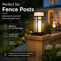 Outdoor Landscape Lighting LED 12V Low Voltage CPLA18 High Voltage Outdoor Frosted Glass Lamp Post Lantern for 6