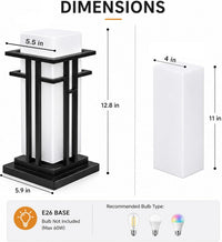 Outdoor Landscape Lighting LED 12V Low Voltage CPLA18 High Voltage Outdoor Frosted Glass Lamp Post Lantern for 6