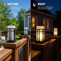 Outdoor Landscape Lighting LED 12V Low Voltage CPLA18 High Voltage Outdoor Frosted Glass Lamp Post Lantern for 6