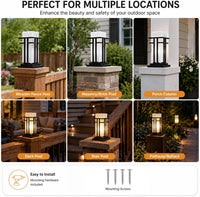 Outdoor Landscape Lighting LED 12V Low Voltage CPLA18 High Voltage Outdoor Frosted Glass Lamp Post Lantern for 6