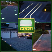 Outdoor Landscape Lighting LED 12V Low Voltage CRG31 DC12V Low Voltage In Ground RGB or WW LED Brick Paver Light Rectangle IP67 Waterproof