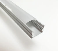 Outdoor Landscape Lighting LED 12V Low Voltage BN256 Adjustable Large Square Surface Mounted 8 ft Aluminum Channel 0.97