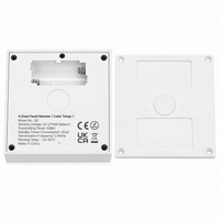 Outdoor Landscape Lighting LED 12V Low Voltage MiBoxer RGB/RGBW Wall Mounted Smart Panel Wireless Remote 4 Zones 2.4G RF Compatible with Miboxer WL5, FUT039, FUT045, FUT039W, FUT039S, LS2 Controllers
