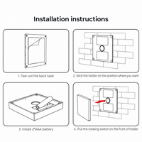 Outdoor Landscape Lighting LED 12V Low Voltage MiBoxer RGB/RGBW Wall Mounted Smart Panel Wireless Remote 4 Zones 2.4G RF Compatible with Miboxer WL5, FUT039, FUT045, FUT039W, FUT039S, LS2 Controllers