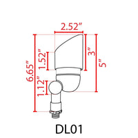 Outdoor Landscape Lighting LED 12V Low Voltage DL01 12V Low Voltage Outdoor LED Landscape Spotlight | Directional Aluminum MR16 Socket Light Fixture