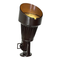 Outdoor Landscape Lighting LED 12V Low Voltage DL02 12V Low Voltage LED Landscape Spotlight | Waterproof Aluminum Outdoor Directional Light with MR16 Socket Brown
