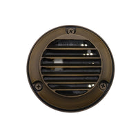 Outdoor Landscape Lighting LED 12V Low Voltage DL02B G4 Solid Brass Round Surface Mount Grilled Deck Light Low Voltage Landscape Lighting