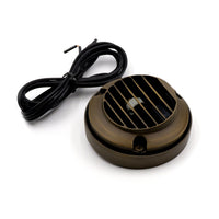 Outdoor Landscape Lighting LED 12V Low Voltage DL02B G4 Solid Brass Round Surface Mount Grilled Deck Light Low Voltage Landscape Lighting