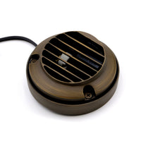 Outdoor Landscape Lighting LED 12V Low Voltage DL02B G4 Solid Brass Round Surface Mount Grilled Deck Light Low Voltage Landscape Lighting