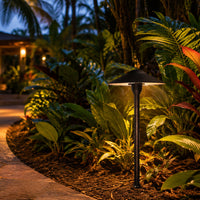 Outdoor Landscape Lighting LED 12V Low Voltage DL03 12V AC/DC Aluminum Low Voltage Landscape Lighting Mushroom Path Light G4 Socket