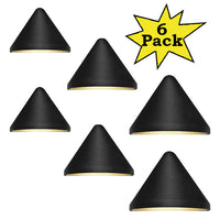 Outdoor Landscape Lighting LED 12V Low Voltage DLA07 6-Pack 2W Low Voltage 2700K Warm White Integrated LED Outdoor Deck Down Lights Package, 12V LED Step Patio Landscape Lights