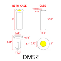 Outdoor Landscape Lighting LED 12V Low Voltage DM52 4x/8x/12x Package 3W COB LED 12V Low Voltage In-Ground Landscape Well Lights Waterproof Fixture