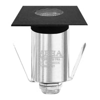 Outdoor Landscape Lighting LED 12V Low Voltage DMS52 3W COB LED 12V Low Voltage Square Top Stainless Steel Waterproof In-Ground Landscape Well Light Black