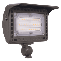 Outdoor Landscape Lighting LED 12V Low Voltage FLACCT40 4x/8x/12x Package Bronze Aluminum 3CCT 20W-40W Integrated LED 12V Low Voltage Outdoor Landscape Lighting Floodlight