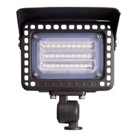 Outdoor Landscape Lighting LED 12V Low Voltage FLACCT20 4x/8x/12x Package 12V Low Voltage Adjustable CCT and Wattage 5W-20W Integrated LED Landscape Lighting Bronze Aluminum Outdoor Floodlight
