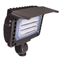 Outdoor Landscape Lighting LED 12V Low Voltage FLACCT20 4x/8x/12x Package 12V Low Voltage Adjustable CCT and Wattage 5W-20W Integrated LED Landscape Lighting Bronze Aluminum Outdoor Floodlight