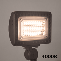 Outdoor Landscape Lighting LED 12V Low Voltage FLACCT20 4x/8x/12x Package 12V Low Voltage Adjustable CCT and Wattage 5W-20W Integrated LED Landscape Lighting Bronze Aluminum Outdoor Floodlight