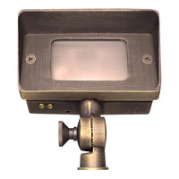 Outdoor Landscape Lighting LED 12V Low Voltage FPB01 4x/8x/12x Package Brass Rectangular LED Directional Floodlight Adjustable Lighting 12V Low Voltage with G4 3W 3000K Bulb