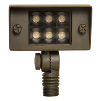 Outdoor Landscape Lighting LED 12V Low Voltage FPB02 4x/8x/12x Package Cast Brass Flood Light | 2W-7W 3000K Warm White Integrated LED 12V Low Voltage Landscape Light