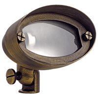 Outdoor Landscape Lighting LED 12V Low Voltage FPB03 4x/8x/12x Package Brass Oval LED Directional Floodlight Adjustable Lighting 12V Low Voltage with G4 3W 3000K Bulb
