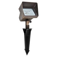 Outdoor Landscape Lighting LED 12V Low Voltage FPB05 Cast Brass Rectangular LED 12V Low Voltage Directional Floodlight Adjustable Landscape Lighting MR16 Socket
