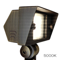 Outdoor Landscape Lighting LED 12V Low Voltage FPBCC04 4x/8x/12x Package Cast Brass 3CCT Adjustable 2W-7W Rectangular Built-In LED Floodlight 12V Low Voltage Fixture