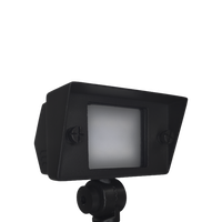 Outdoor Landscape Lighting LED 12V Low Voltage FPBCC04 Cast Brass 3CCT Adjustable 2W-7W Rectangular Built-In LED Flood Light 12V Low Voltage Fixture Dark Brass