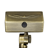 Outdoor Landscape Lighting LED 12V Low Voltage FPBCC04 Cast Brass 3CCT Adjustable 2W-7W Rectangular Built-In LED Flood Light 12V Low Voltage Fixture