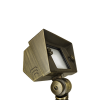 Outdoor Landscape Lighting LED 12V Low Voltage FPBCC04 Cast Brass 3CCT Adjustable 2W-7W Rectangular Built-In LED Flood Light 12V Low Voltage Fixture