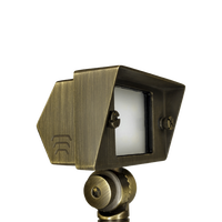 Outdoor Landscape Lighting LED 12V Low Voltage FPBCC04 Cast Brass 3CCT Adjustable 2W-7W Rectangular Built-In LED Flood Light 12V Low Voltage Fixture