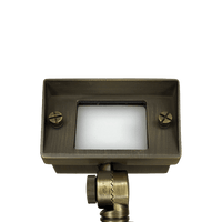 Outdoor Landscape Lighting LED 12V Low Voltage FPBCC04 4x/8x/12x Package Cast Brass 3CCT Adjustable 2W-7W Rectangular Built-In LED Floodlight 12V Low Voltage Fixture